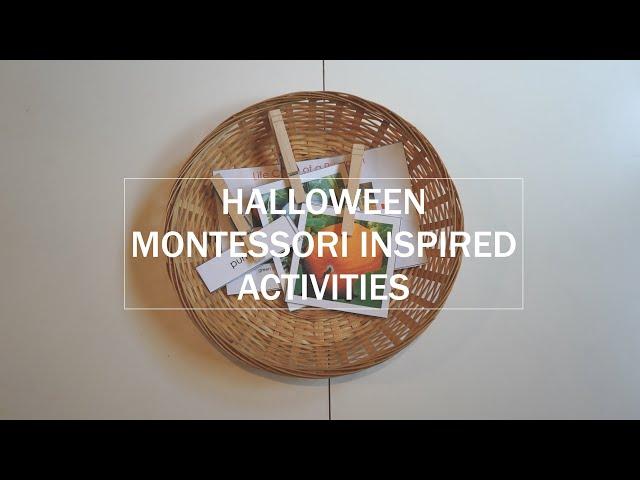 Halloween | Montessori Inspired Activities for Toddlers & Preschoolers | Halloween Activities