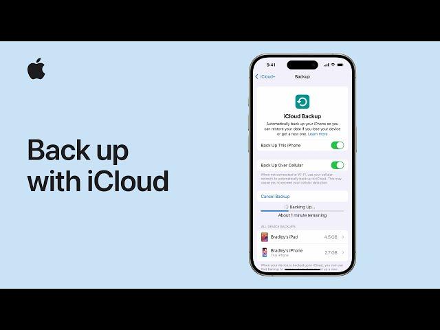 How to back up your iPhone to iCloud | Apple Support