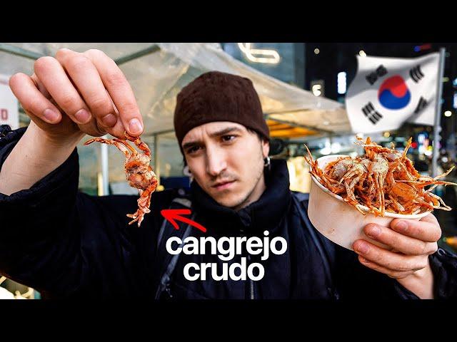 Probando Comida Callejera RARA en Corea del Sur | Clavero