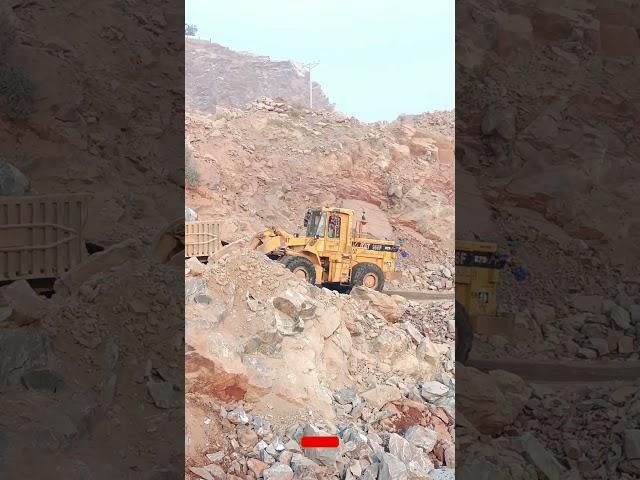 BOBCAT LOADER Pushing a Tractor Trolley OUT OF THE CUT | Crushing Plant OPERATIONS IN ACTION #shorts