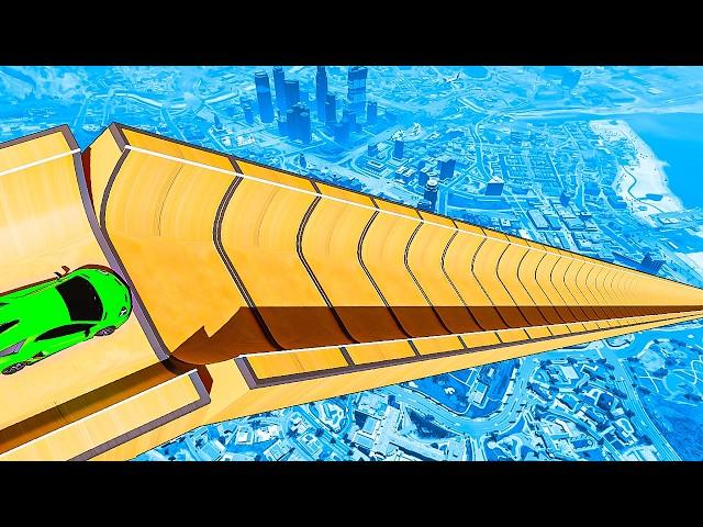 Testing cars vs extreme halfpipes in GTA 5