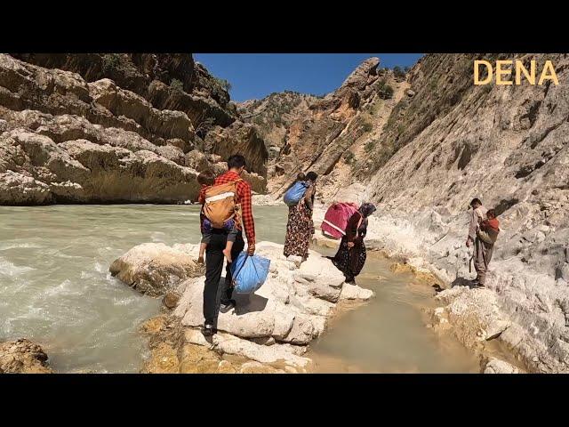 In the hot season, Iranian nomads take shelter at the foot of the mountains