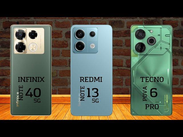 Infinix Note 40 5G vs Redmi Note 13 5G vs Tecno Pova 6 Pro