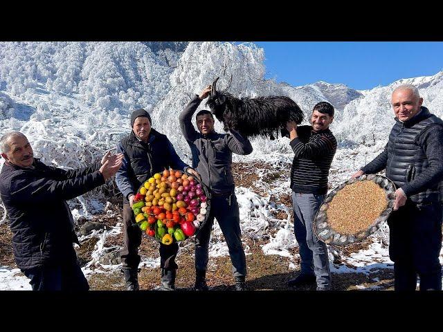 JOURNEY INTO OUR VILLAGE LIFE: From Traditional Khash To Chicken Omelette Recipe! Cooking And Eating