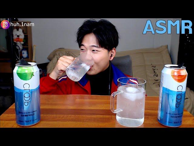 클룹 제로 워터 사과&복숭아 시원하게 마시기 ! ㅋㅋㅋ bottoms up Eating Sound Mukbang ASMR