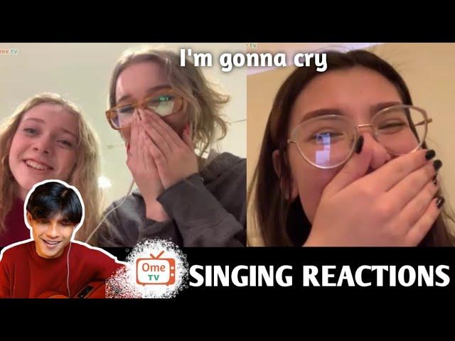 Cewek Rusia Luluh lantah Setelah di nyanyiin | SINGING REACTIONS OmeTV