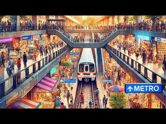 blogging Hauz Khas Metro Station || delhi metro station || solowings beauty || amazing video ||