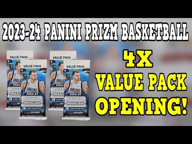 PRIZM VALUE PACK OPENING! 4X 2023-24 Panini Prizm Basketball Value Pack Opening!