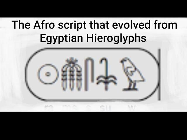 The African script that evolved from Egyptian hieroglyphics