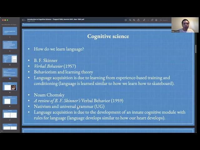 Lecture 1: Introduction to Cognitive Science | COGSCI 1 | UC Berkeley