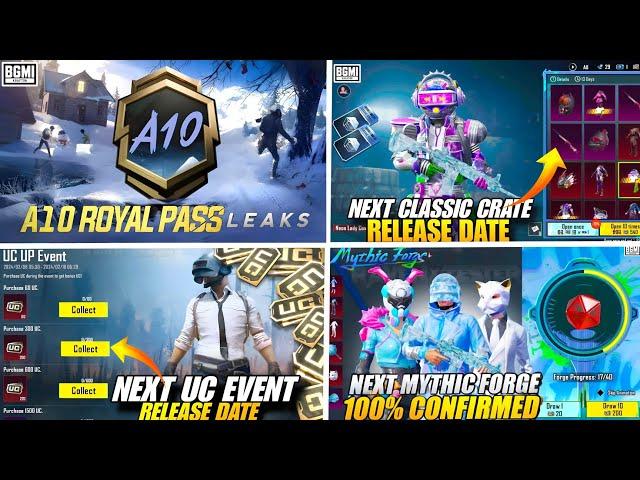 A10 Royal Pass Leaks Bgmi | Next Classic Crate Bgmi | Next Mythic Forge Bgmi | 3.5 Update Bgmi/Pubg