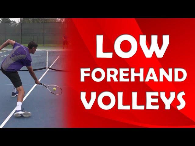 Low Forehand Volley Technique | LOW VOLLEYS