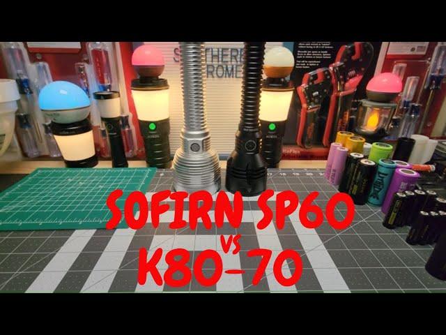 SOFIRN SP60 VS PIONEMAN K80-70 OUTDOOR BEAM SHOTS BOTH EQUIPPED WITH XHP70.3 HI LED'S