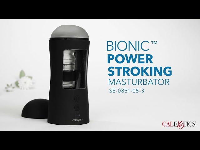 Bionic™ Power Stroking See Through Automated Masturbator at Betty's Toy Box