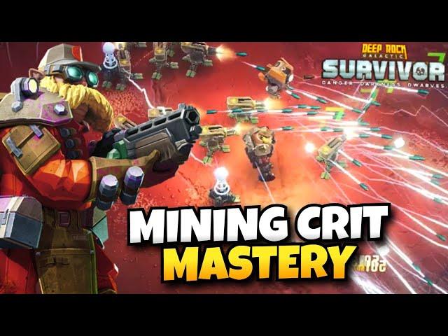 Mining Crit Build on Hazard 5 Maintenance Worker Mastery | Deep Rock Galactic: Survivor