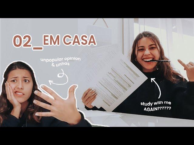 STUDY VLOG 2 & UNPOPULAR OPINIONS e coisas | Bea Moura