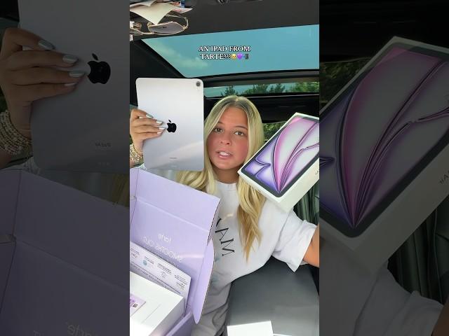 AN IPAD OMG????🫶 tarte I LOVE YOU #unboxing #haul #surprise #prhaul