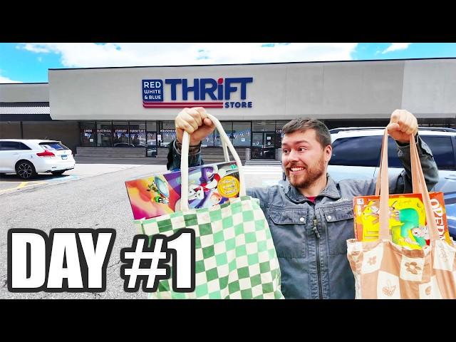 Going to the SAME Thrift Store EVERY Day for 1 Week! Can I Make Money?