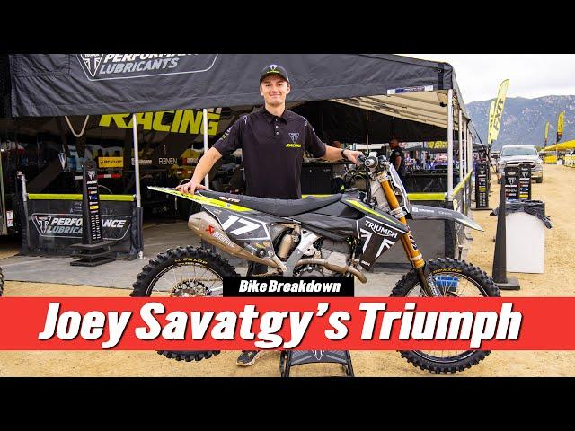 "Not Very Common in Moto"| Bike Breakdown | Joey Savatgy's Triumph TF 250-X