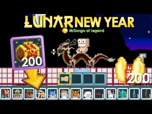 DRACONIC SPIRIT MOUNT + LUNAR NEW YEAR!! (ALL NEW ITEMS) OMG!! | Growtopia