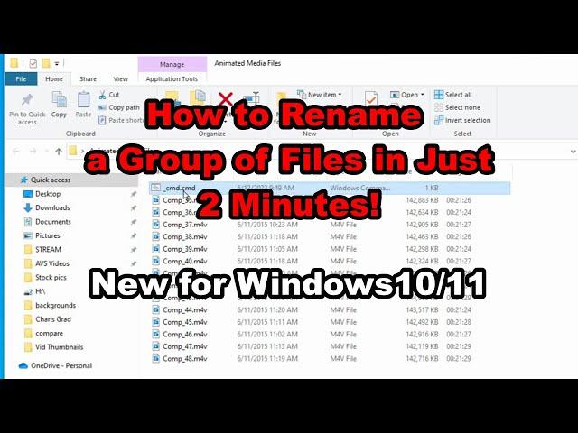 Rename Multiple Files or Sequence Files in 2 mins. | No Softwares | No CMD