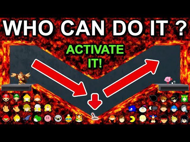 Who Can Activate The Switch And Pass The Lava Tunnel ? - Super Smash Bros. Ultimate