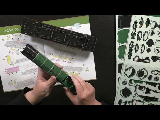 Let's Assemble 3D Puzzles /models part 5 The Flying Scotsman