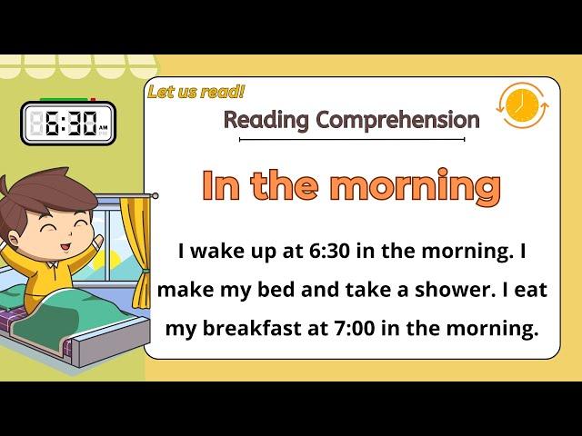 GRADE 1-3 Reading Comprehension Practice I My Day (TIME) I  Let Us Read! I with Teacher Jake