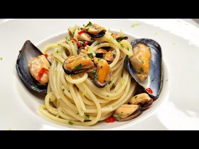 SPAGHETTI COZZE E LIMONE **