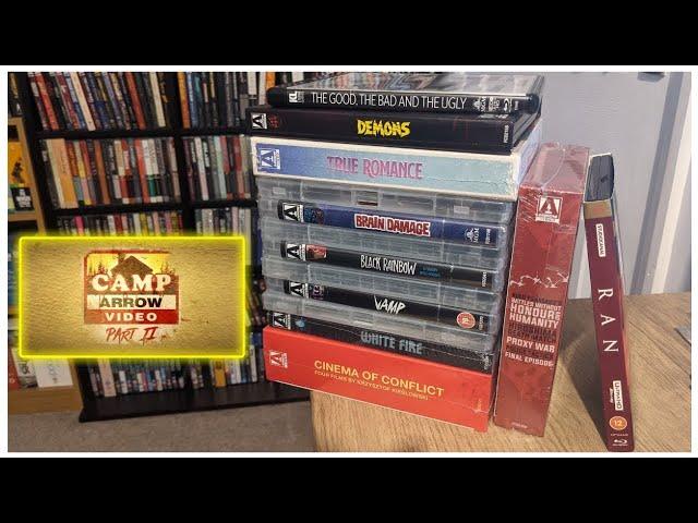 Blu-ray Collection Update | Camp Arrow Video Sale Haul | 4K Pickups