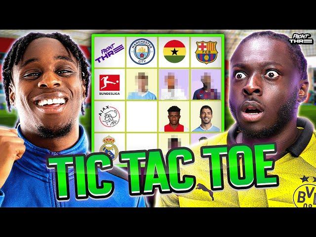 JEREMIE FRIMPONG played the MOST TENSE Football TIC TAC TOE: 'I don't say that name!' 