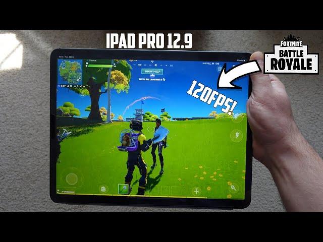 Fortnite Mobile 120FPS official gameplay test! | iPad Pro 12.9
