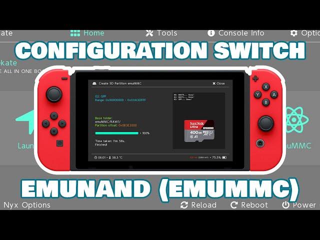 SWITCH - CFW ATMOSPHERE 1.8.0 + HEKATE 6.2.2 + EMUNAND (emuMMC) - FIRMWARE 19.0.1