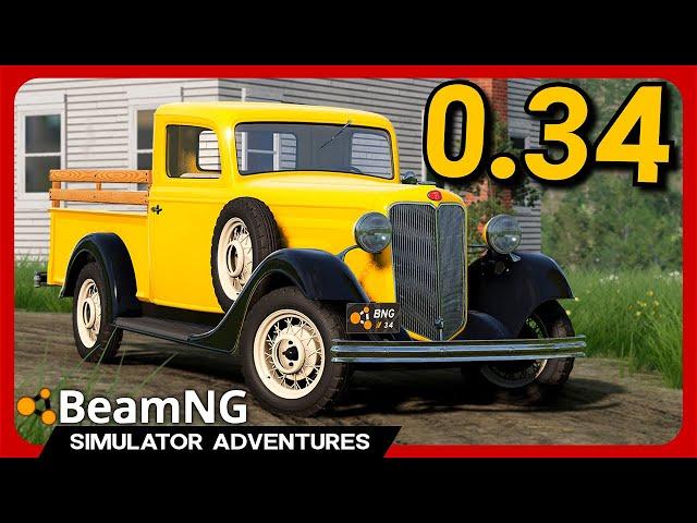 BeamNG 0.34: NEW Vintage Car is a MASTERPIECE!