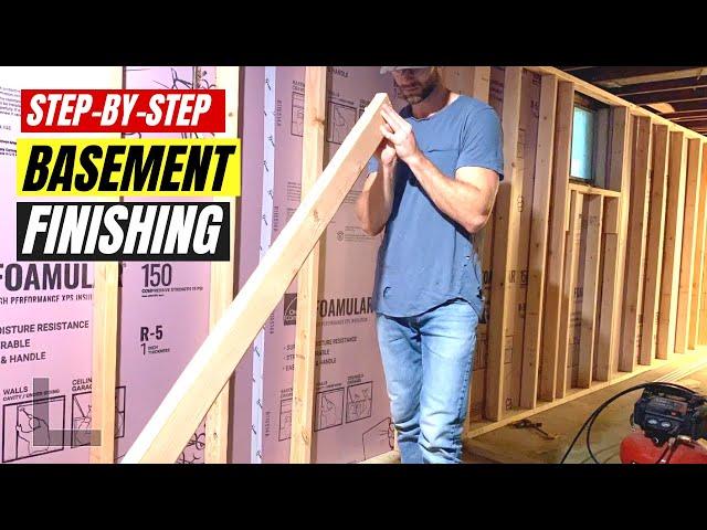 How to Finish a Basement From Start to Finish! (DIY Basement Renovation and Remodeling Guide)