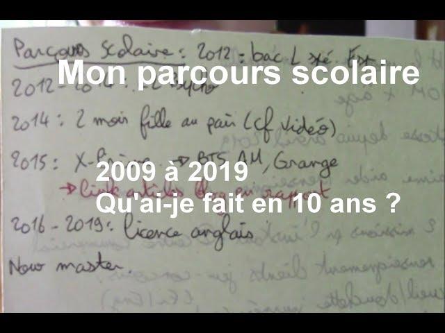 Mon parcours scolaire : Bac, Fac, Psycho, Langues, Alternance, BTS, Master