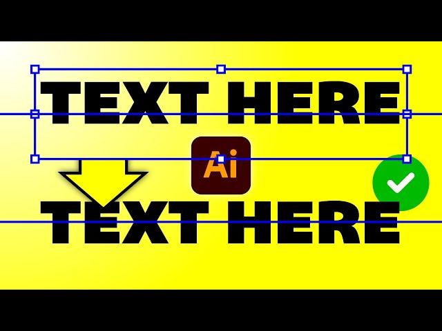 How To Align To Text NOT The Bounding Box In Illustrator