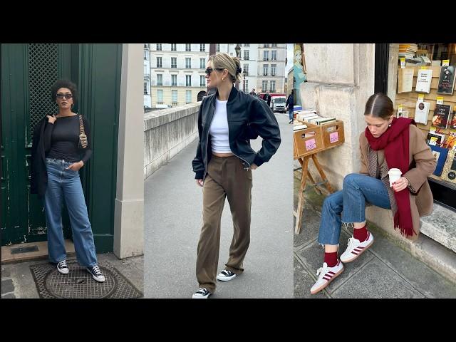 How FRENCH Women Wear SNEAKERS (50+ Outfit Ideas)