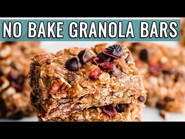 Healthy NO BAKE Granola Bars are So Easy!