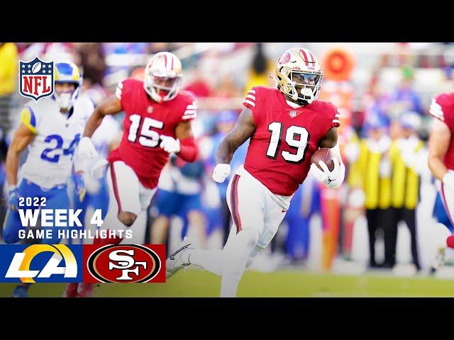 Los Angeles Rams vs. San Francisco 49ers | 2022 Week 4 Highlights