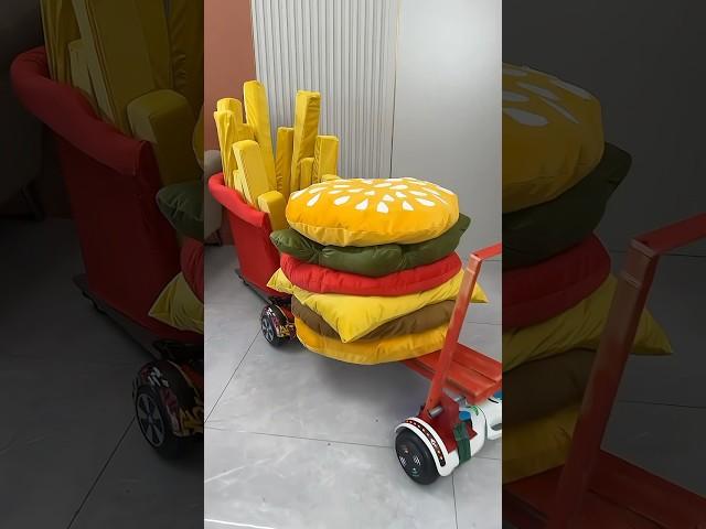 NATASHA's brother made french fry and burger design  car  #shorts #usa