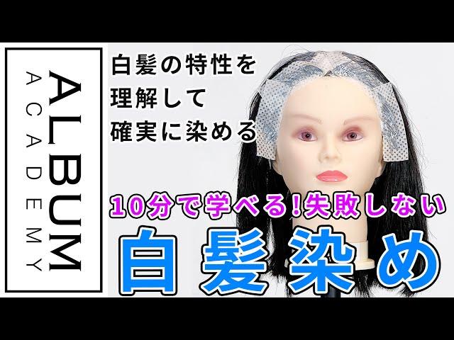 【基礎技術】失敗しない！白髪染めリタッチ【ALBUM アカデミー】