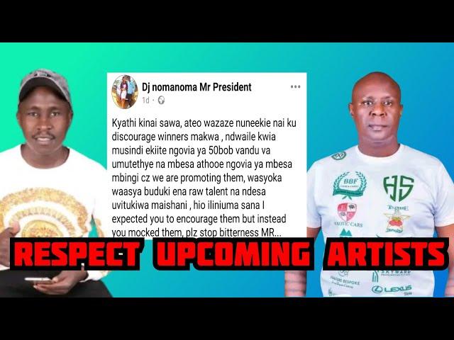 KEN WA MARIA YOU DID WRONG TO CRITISIZE AND UNDERATE MY ARTISTS, NOMA NOMA CODEMNS WHAT HAPPENED...