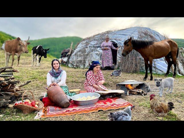 Exploring Iran's Nomadic Lifestyle: Milking Cows And Making Butter On The Grasslands