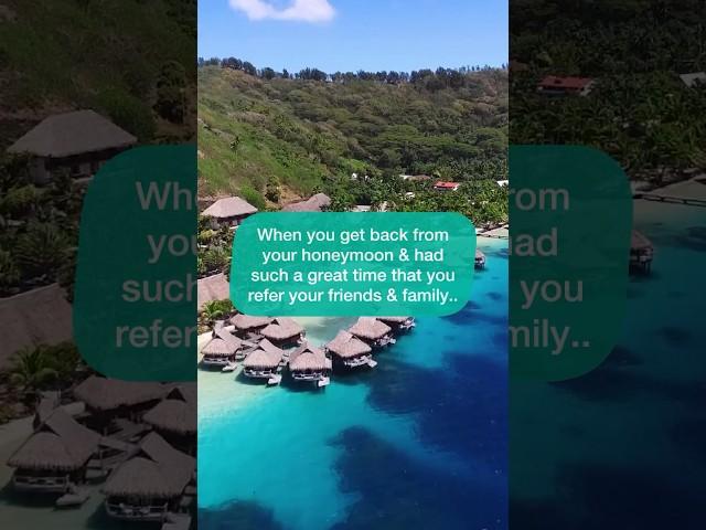 Thank you for your referrals! ️ #vacaymode #travel #romanticdestination #beach #thankyou #muchlove