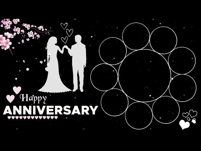 Black screen anniversary template