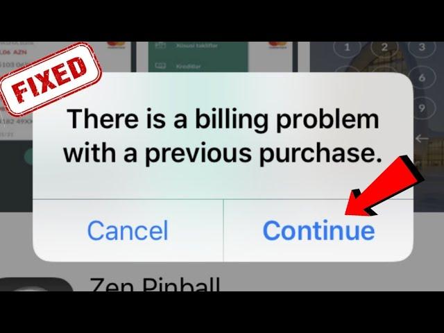 How to Fix There is a Billing Problem with a Previous Purchase on iPhone?