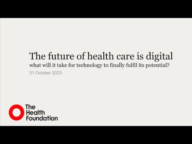 The future of health care is digital