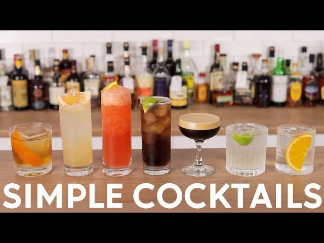 7 x Simple Cocktails in less than 7-mins!