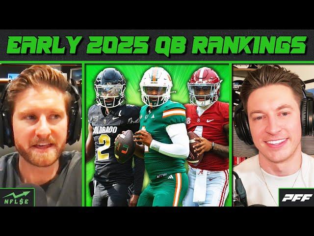 Early QB Rankings for 2025 NFL Draft | NFL Stock Exchange